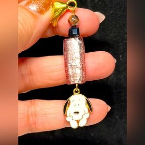 Snoopy keychain, purse accessories-laptop bling